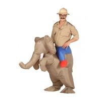 Costume d'éléphant à épaulettes adulte