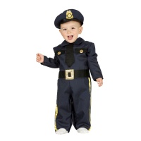 Costume de police avec chapeau pour bébés