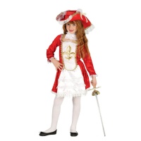 Costume de mousquetaire classique pour filles