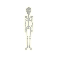 Pendentif squelette fluorescent - 75 cm