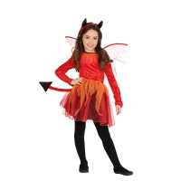 Costume de diablesse avec ailes pour filles