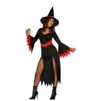 Costume de sorcière rouge pour femmes