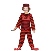 Costume de clown diabolique de cirque pour enfants