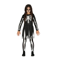 Costume de squelette avec robe pour filles