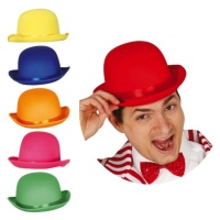 Chapeau melon en couleurs assorties - 55 cm