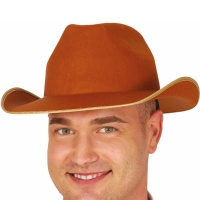 Chapeau de cow-boy marron - 58 cm