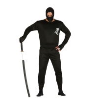 Costume de ninja noir pour adultes