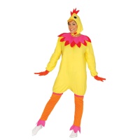 Costume de coq jaune pour femmes