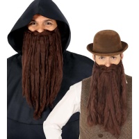 Longue barbe brune