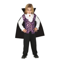 Costume de vampire lilas et noir pour enfants
