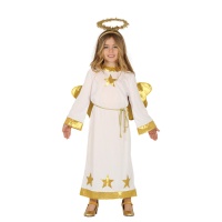 Costume d'ange blanc et or pour enfants