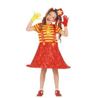 Costume de clown de cirque pour filles