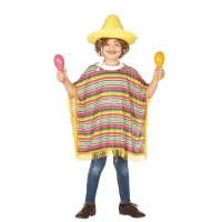 Poncho mexicain traditionnel pour les enfants