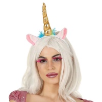 Bandeau de licorne dorée