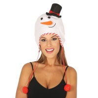 Bonhomme de neige avec chapeau 52 cm