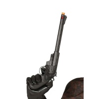 Revolver noir à canon long - 43 cm