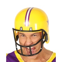 Casque de football américain jaune - 64 cm