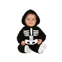Costume de bébé squelette