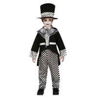 Costume de chapelier fou avec chapeau pour enfants