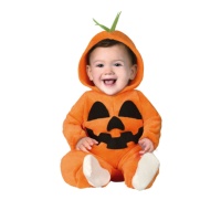 Costume de bébé citrouille hantée