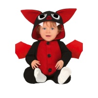 Costume de chauve-souris rouge et noir pour bébés