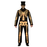 Costume de squelette de nuit pour hommes