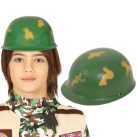 Casque de camouflage militaire pour enfants - 56 cm