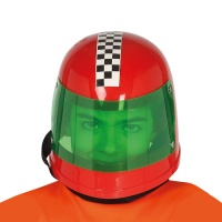 Casque de course rouge - 56 cm