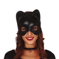 Masque de chat noir pour femme