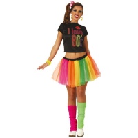 Costume pop des années 80 pour femmes