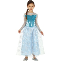 Costume de princesse des neiges pour les filles