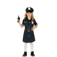 Costume de police avec robe pour filles