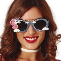 Lunettes de licorne à paillettes