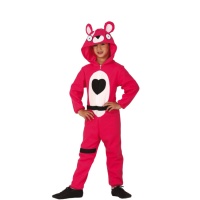 Costume d'ours guerrier rose pour enfants