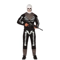 Costume de squelette dansant avec capuche pour adultes