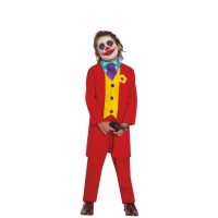 Costume de clown à lunettes rouges pour enfants