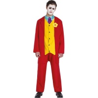 Costume de Clown Joculaire Rouge pour Enfants
