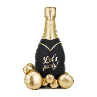 Ballon bouteille de champagne avec base 0,79 x 1,14 m - PartyDeco