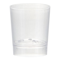 Verres à shot en plastique transparent de 33 ml - 14 pièces.