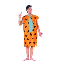 Costume d'homme des cavernes Fred Flintstone avec cravate pour hommes