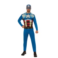 Costume Captain America avec masque pour hommes