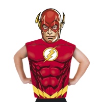 Costume de Flash avec t-shirt et masque pour enfants