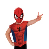 Costume Spiderman avec T-Shirt et Masque pour enfants