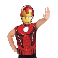 Costume Iron Man avec T-Shirt et Masque pour enfants