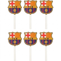 Pics décoratifs écusson FC Barcelona - 6 pièces