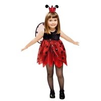 Costume de coccinelle pour filles rouge