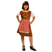 Costume tyrolien avec chemise pour filles