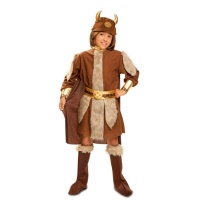 Costume de viking avec cape, casque et couvre-bottes pour enfants