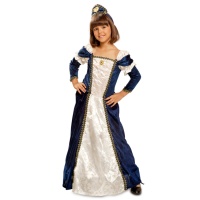 Costume de princesse médiévale avec coiffe