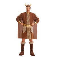 Costume de viking avec cape, casque et couvre-bottes pour hommes
